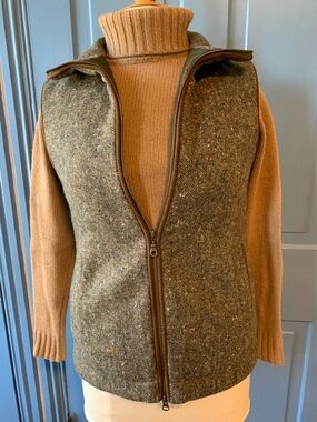 Wool Tweed Insulated Vest